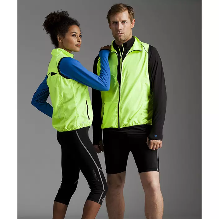 Pitch Stone women's running vest, Fluorescent Yellow, large image number 1