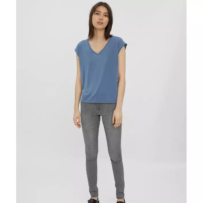 Vero Moda VMFILLI dame T-shirt, China Blue, large image number 4