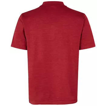 ID Active polo shirt, Dark red Melange