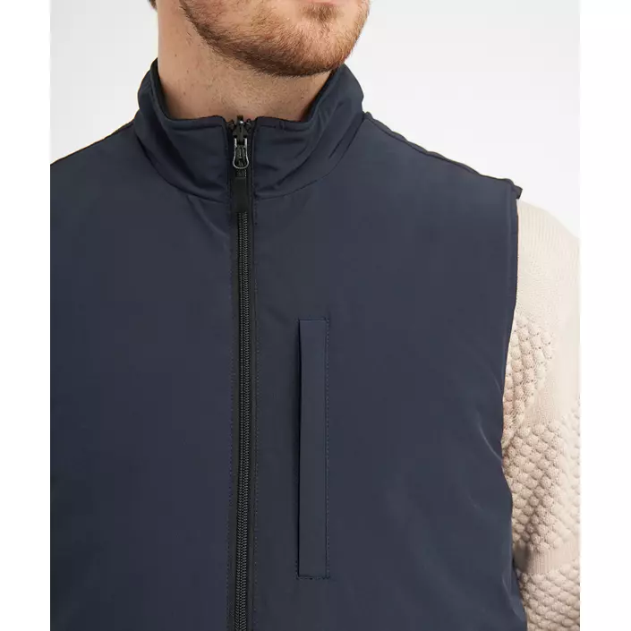 Clipper Paisley vendbar vattert vest, Navy Night Sky, large image number 6