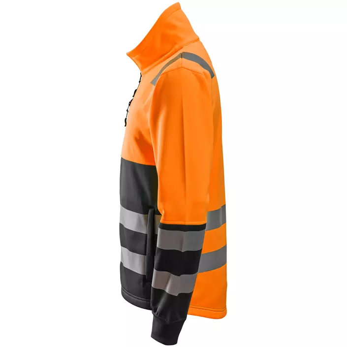 Snickers AllroundWork fleece jacket 8035, Hi-Vis Orange/Black, large image number 3