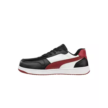 Puma Frontcourt Low safety shoes S3L, Black/White/Red