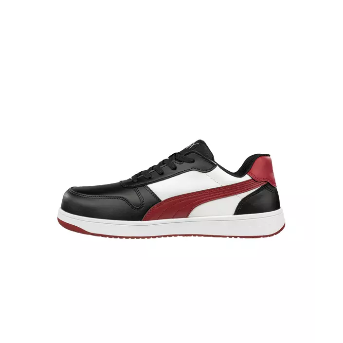 Puma Frontcourt Low safety shoes S3L, Black/White/Red, large image number 1