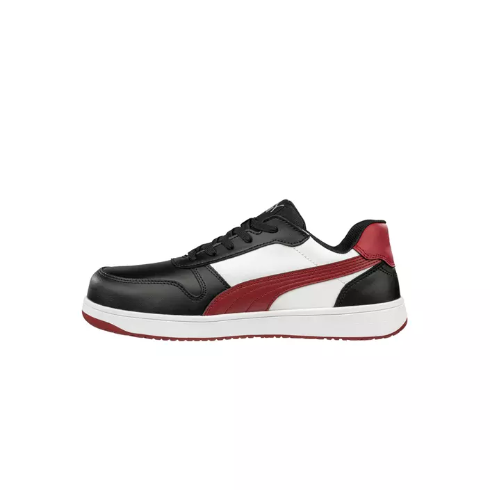 Puma Frontcourt Low safety shoes S3L, Black/White/Red, large image number 1