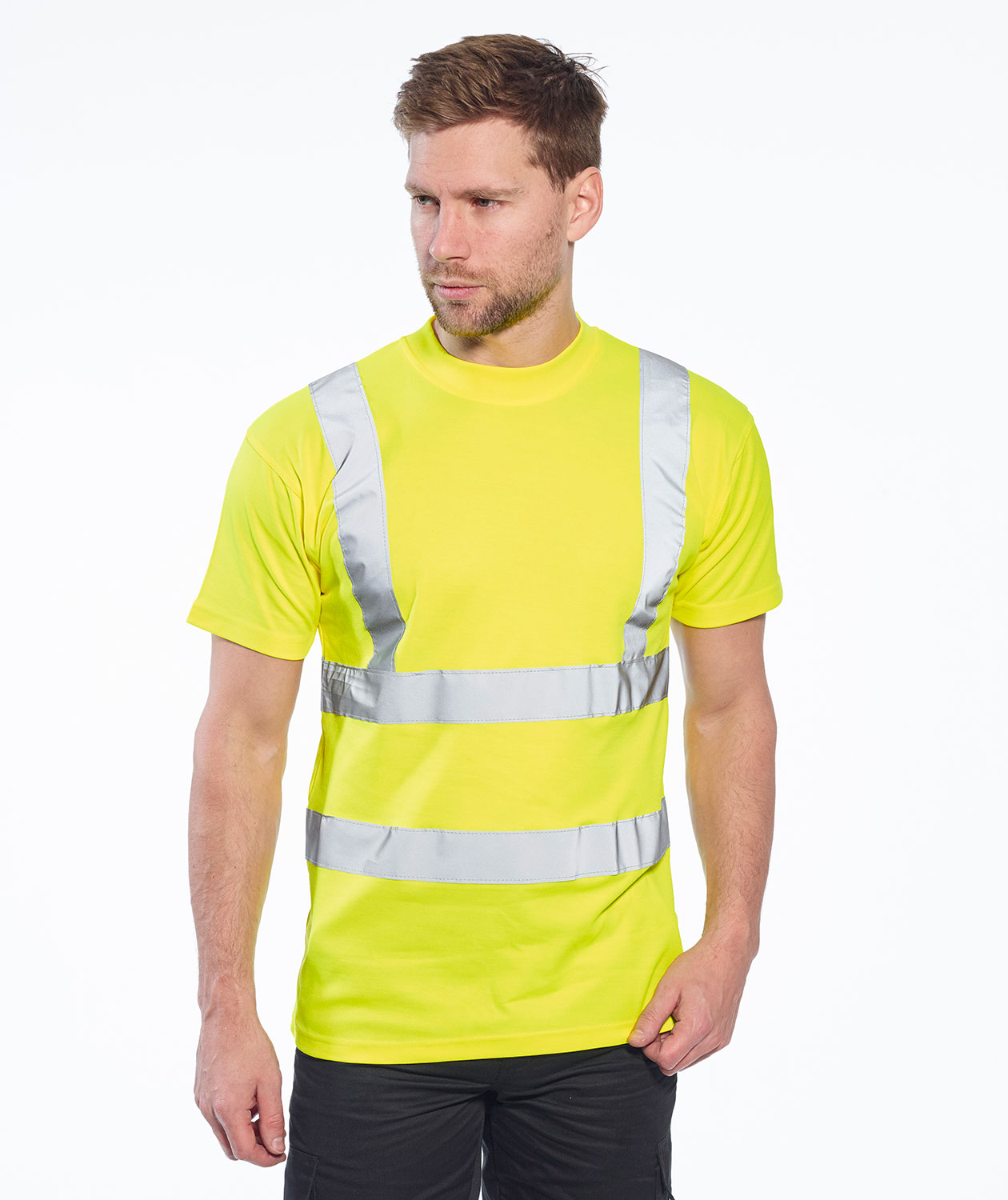 Portwest T-shirt, Hi-Vis Yellow, large image number 1