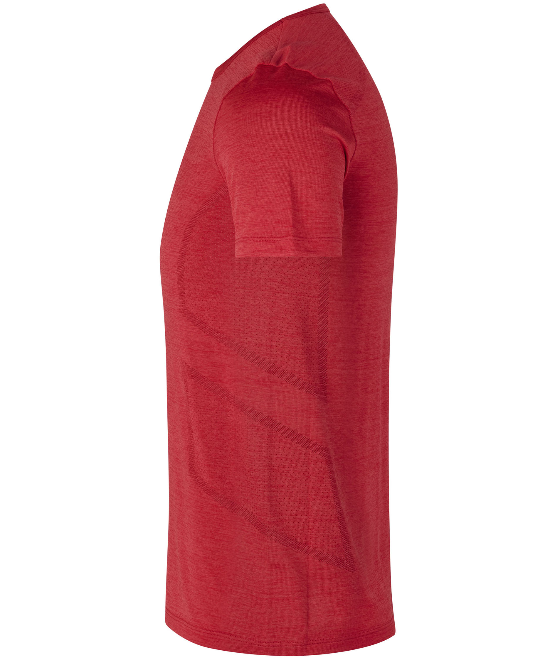GEYSER s&oslash;ml&oslash;s T-skjorte, R&oslash;d Melange, large image number 3