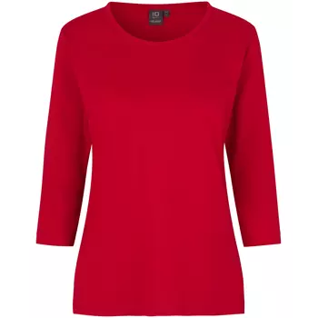 ID PRO Wear 3/4 ærmet dame T-shirt, Rød