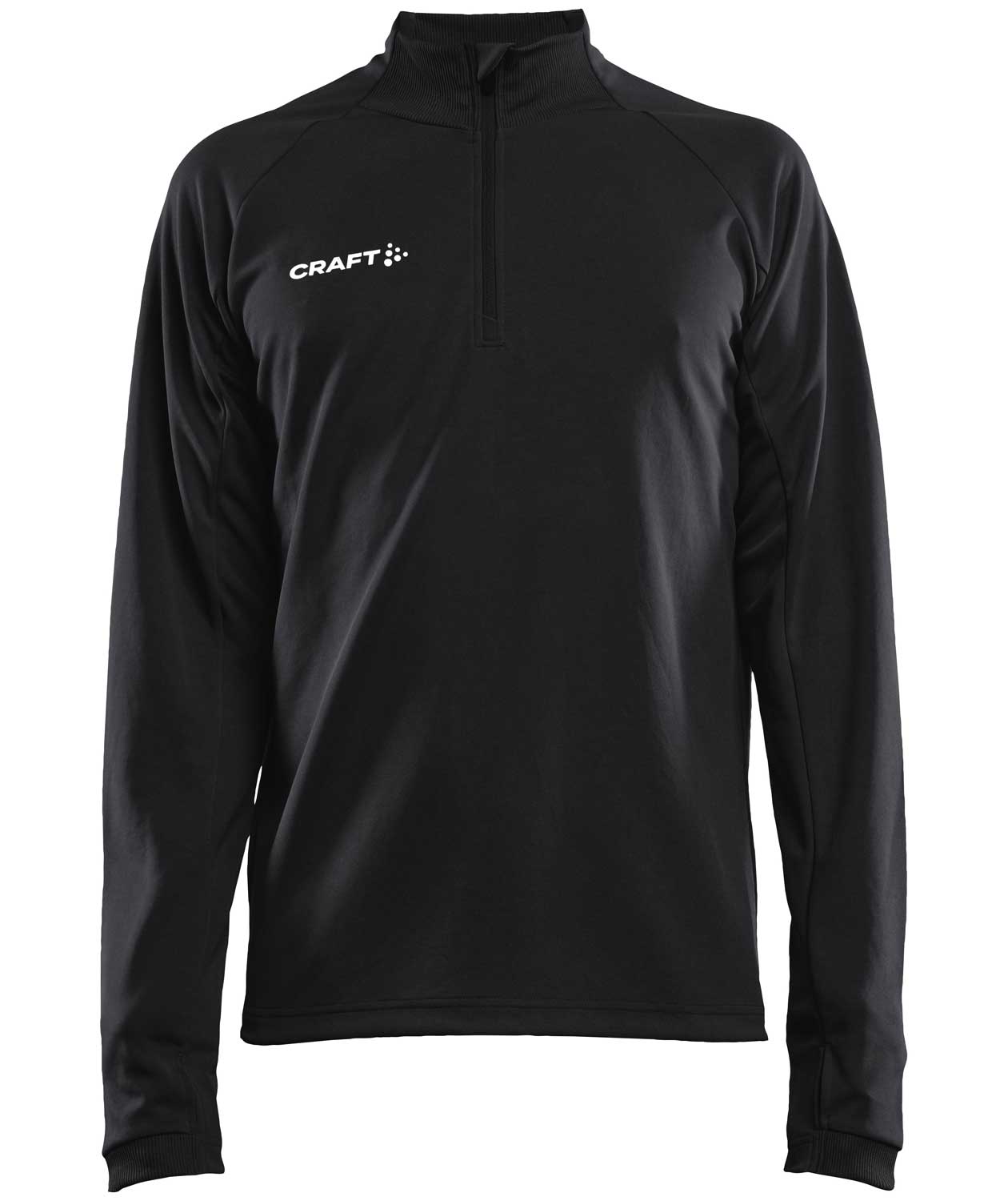 Craft Evolve Halfzip sweatshirt, Sort, Sort, swatch