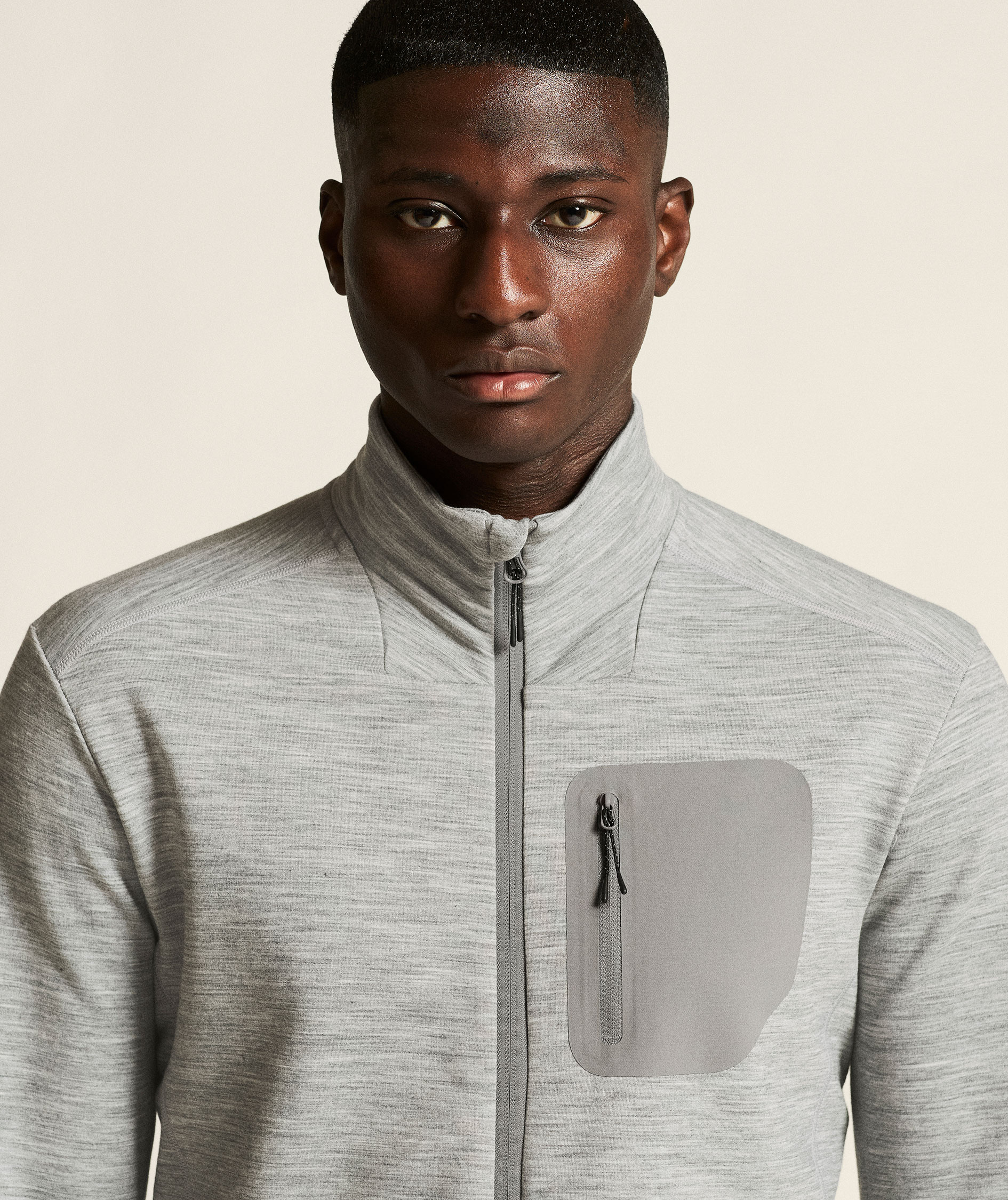 Craft PRO Explore Midlayer cardigan, Grey melange, large image number 5