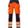 Fristads craftsman trousers 2707 PLU, Hi-vis Orange/Marine, Hi-vis Orange/Marine, swatch