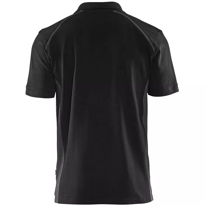 Blåkläder Polo T-shirt, Sort/Mørkegrå, large image number 1