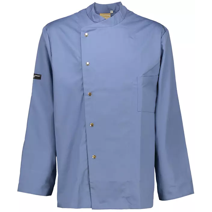 Karlowsky Lars chefs jacket, Grey/Blue, large image number 0