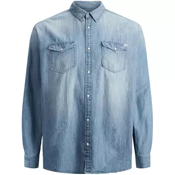 Jack & Jones JJESHERIDAN Plus Size skjorta, Medium Blue Denim