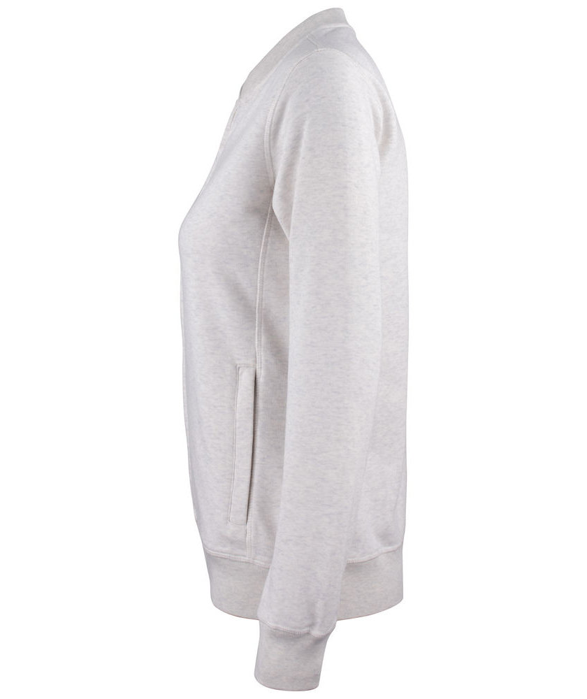 Clique Premium OC Damen Cardigan, Hellgrau meliert, large image number 4