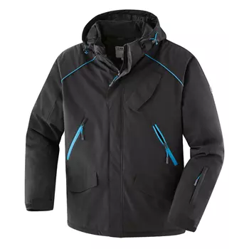 Terrax softshell jacket, Black/Azur blue