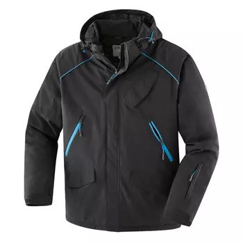 Terrax softshell jacket, Black/Azur blue