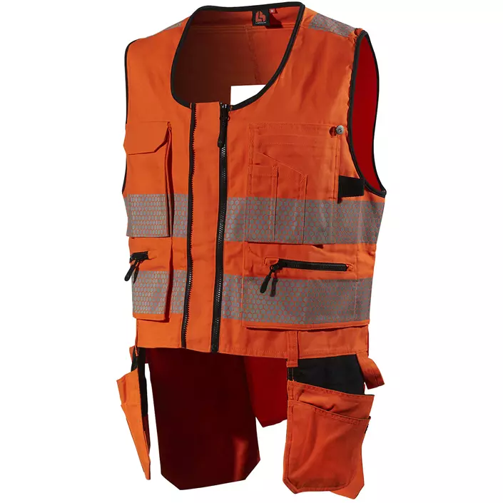 L.Brador Heavy Handwerkerweste 2040PB, Hi-vis Orange, large image number 0