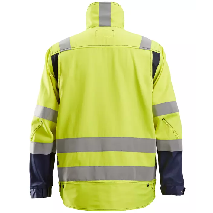 Snickers work jacket 1633, Hi-vis Yellow/Marine, large image number 1