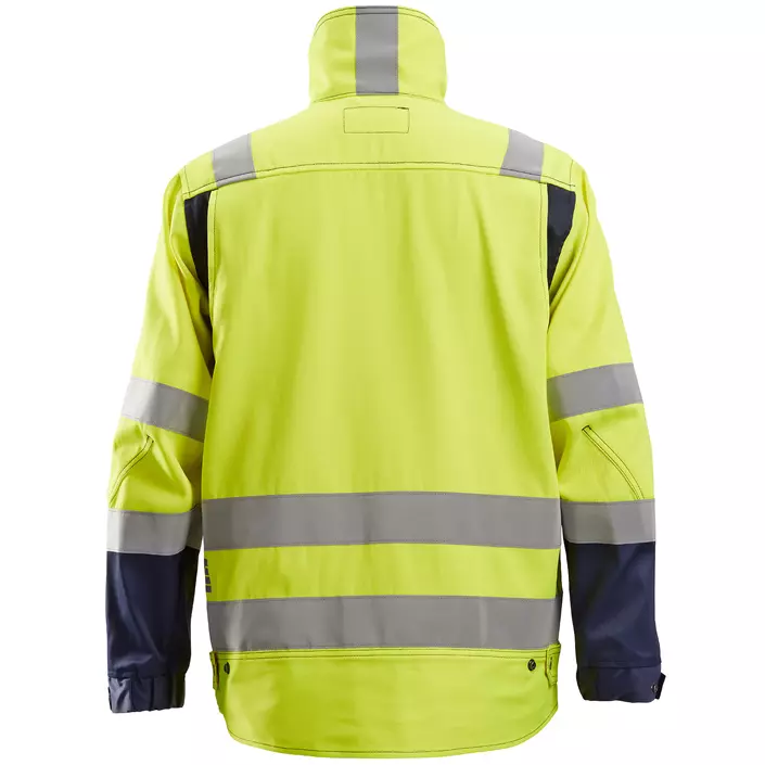 Snickers work jacket 1633, Hi-vis Yellow/Marine, large image number 1