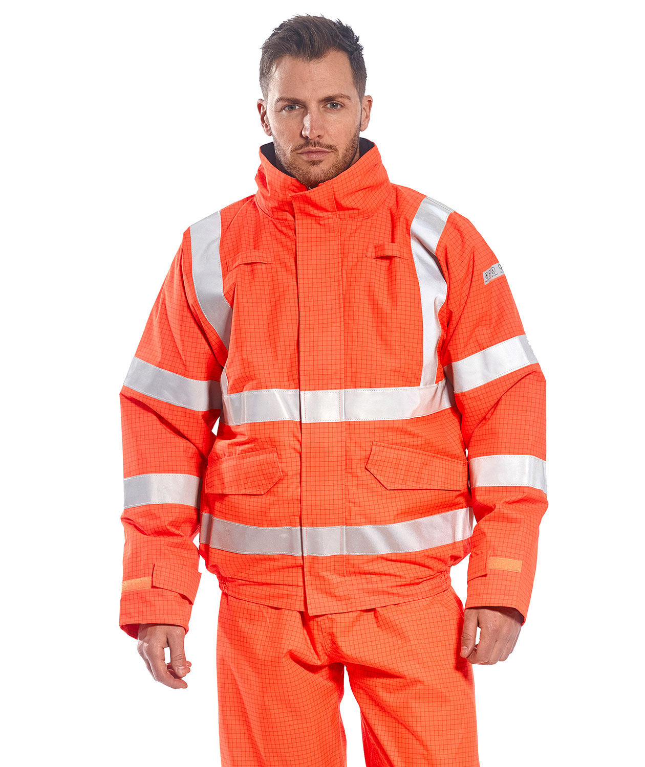 Portwest BizFlame pilot jacket, Hi-vis Orange