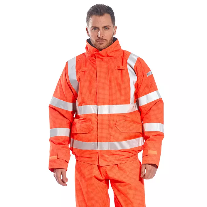 Portwest BizFlame pilot jacket, Hi-vis Orange, large image number 1