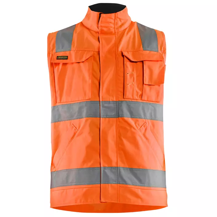 Blåkläder work vest, Hi-vis Orange/Marine, large image number 0