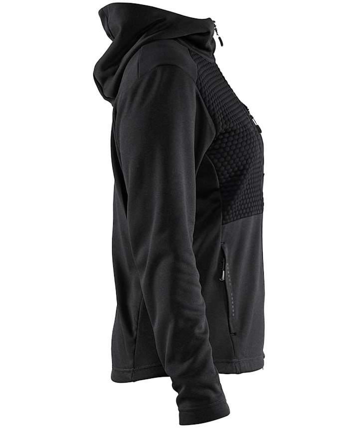 Bl&aring;kl&auml;der women's hoodie with zipper, Black, large image number 3