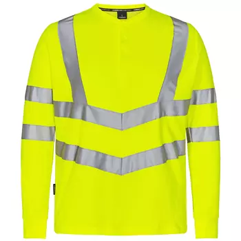 Engel Safety langärmliges Grandad  T-Shirt, Hi-Vis Gelb
