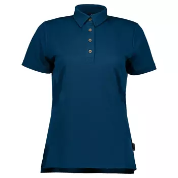 Pitch Stone Tech Wool dame polo T-shirt, Estate Blue