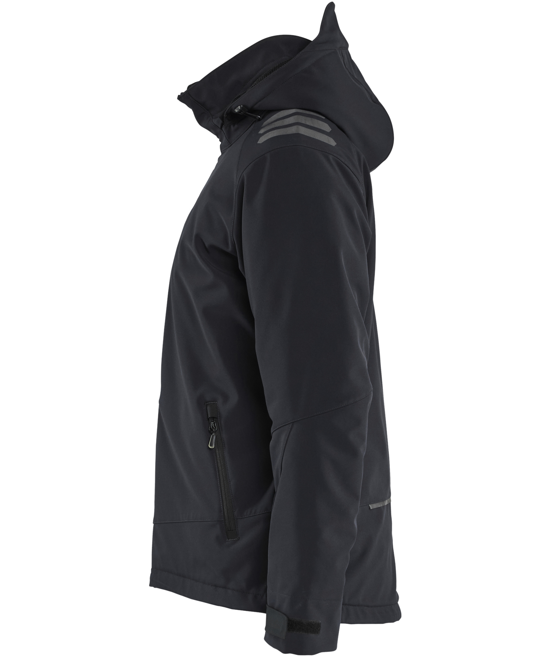 Bl&aring;kl&auml;der Leichte Gef&uuml;tterte Softshelljacke, Schwarz/Rot, large image number 3