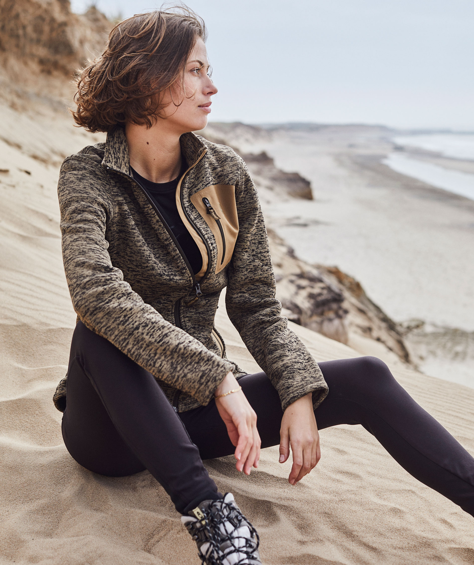 Deerhunter Lady Sarek women's knitted jacket, Butternut melange, large image number 1