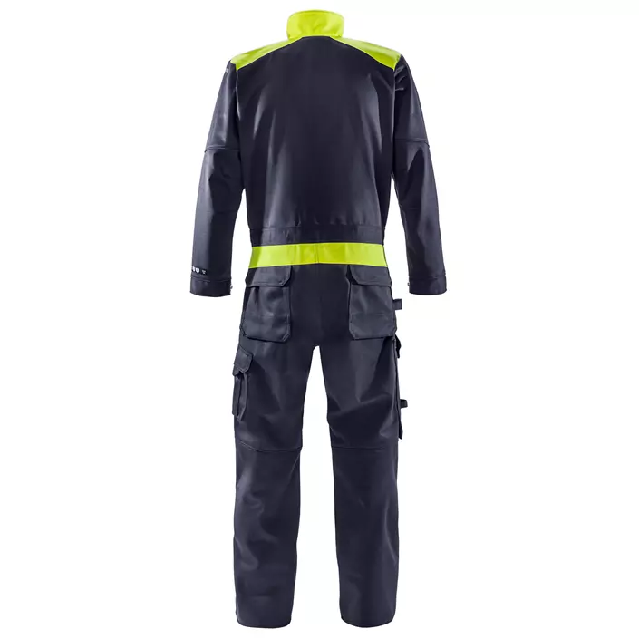 Fristads Flame coverall 8044 WEL, Marine/Hi-Vis yellow, large image number 3