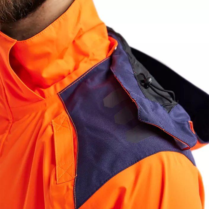 Blåkläder vinter parkajakke, Hi-Vis Orange/Marine, large image number 7