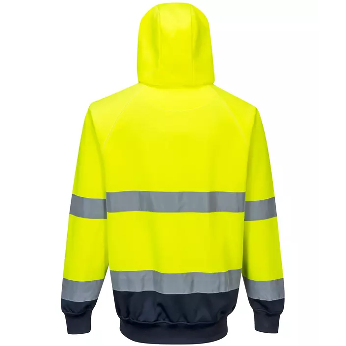 Portwest sweatshirt, Hi-Vis gul/marineblå, large image number 1
