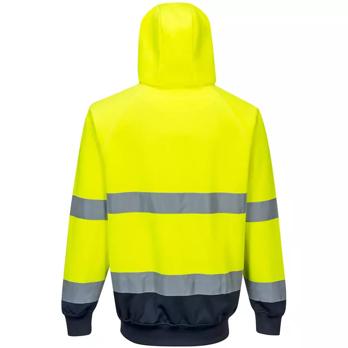Portwest sweatshirt, Hi-Vis yellow/marine, large image number 1