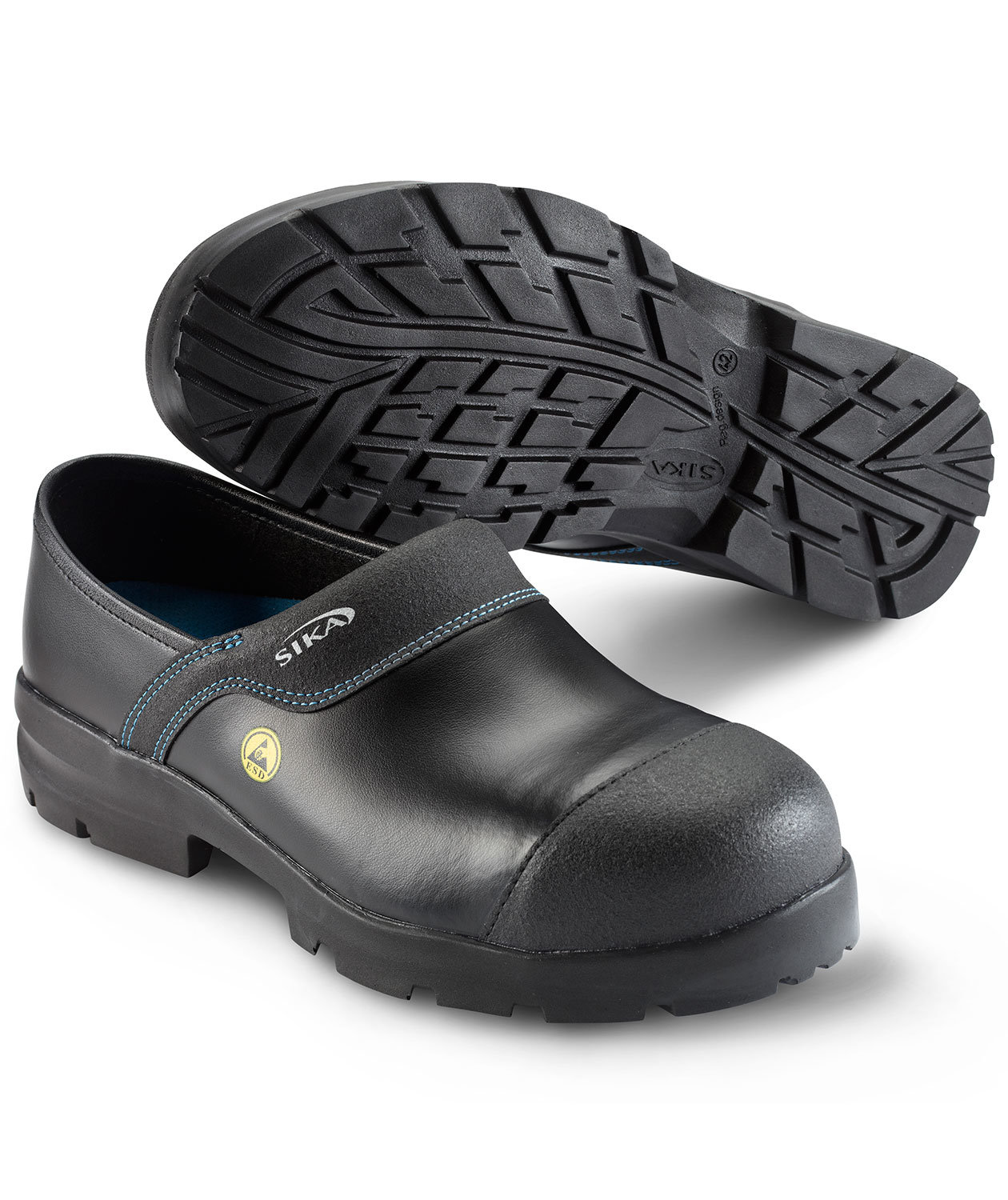 2nd quality product Sika Flex Light safety clogs with heel cover S3, Black