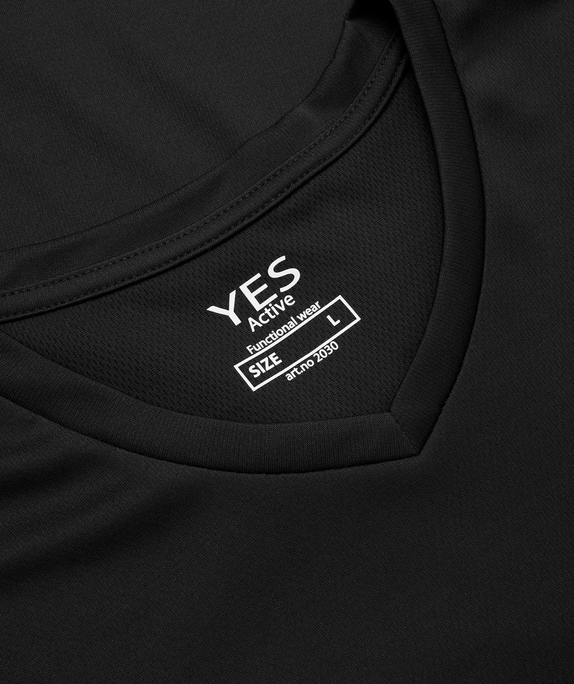 ID Yes Active T-shirt, Black, large image number 3