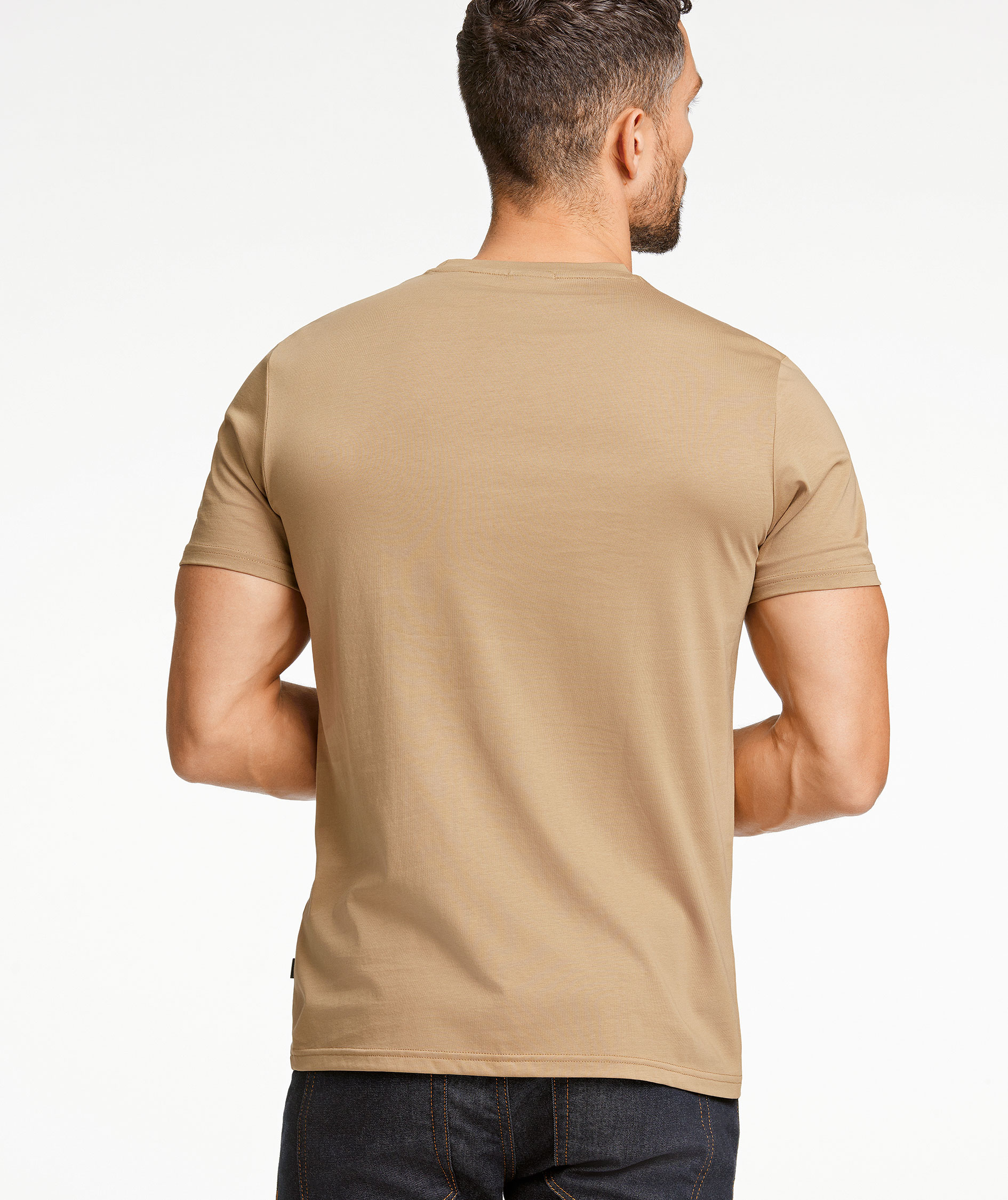 Lindbergh 1927 Mercerized T-shirt, DK Sand, large image number 5