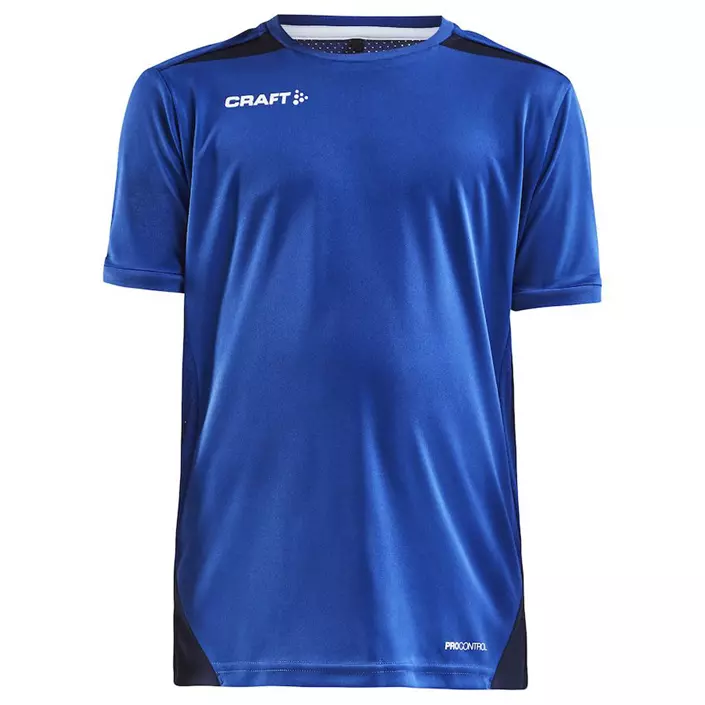 Craft Pro Control Impact T-shirt til børn, Navy/Club cobolt, large image number 0
