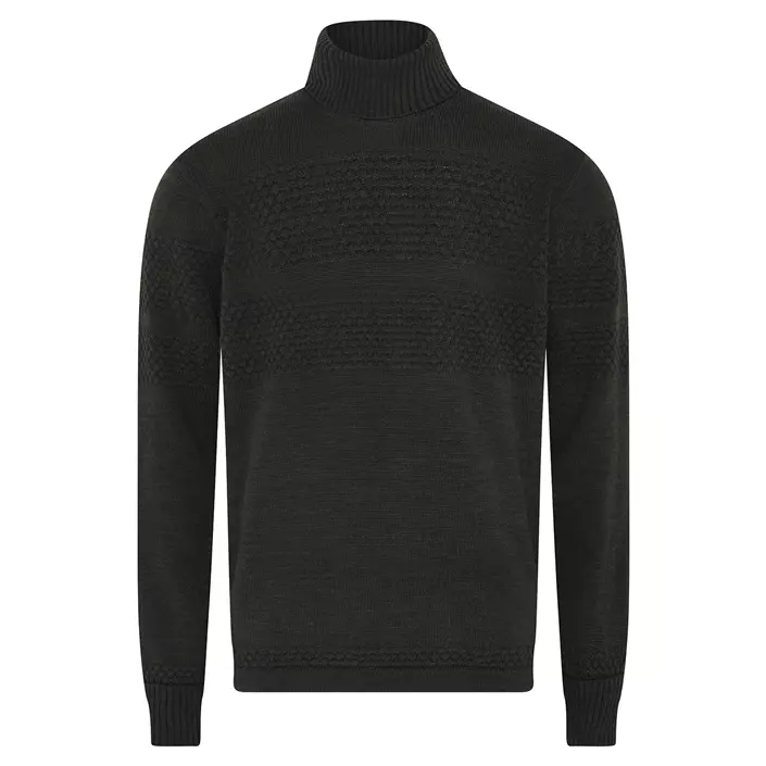 Clipper Saltum knitted turtleneck sweater, Olive Melange, large image number 0