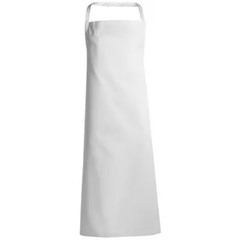 Kentaur bib apron with pocket, White