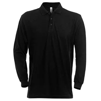 Fristads Acode long-sleeved polo T-shirt, Black