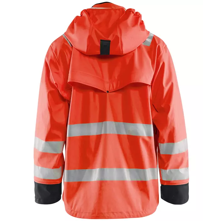 Blåkläder Heavy Weight rain jacket, Hi-vis Red/Black, large image number 1