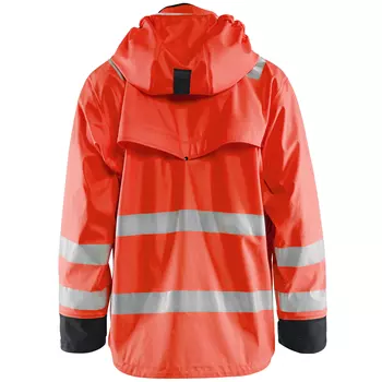 Blåkläder Heavy Weight Regenjacke, Hi-vis Rot/Schwarz