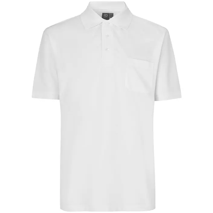 ID Klassisk Polo T-skjorte, Hvit, large image number 0