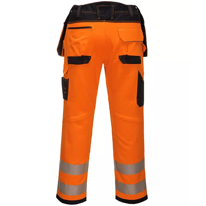 Portwest Vision craftsmen's trousers T501, Hi-Vis Orange/Black, large image number 1