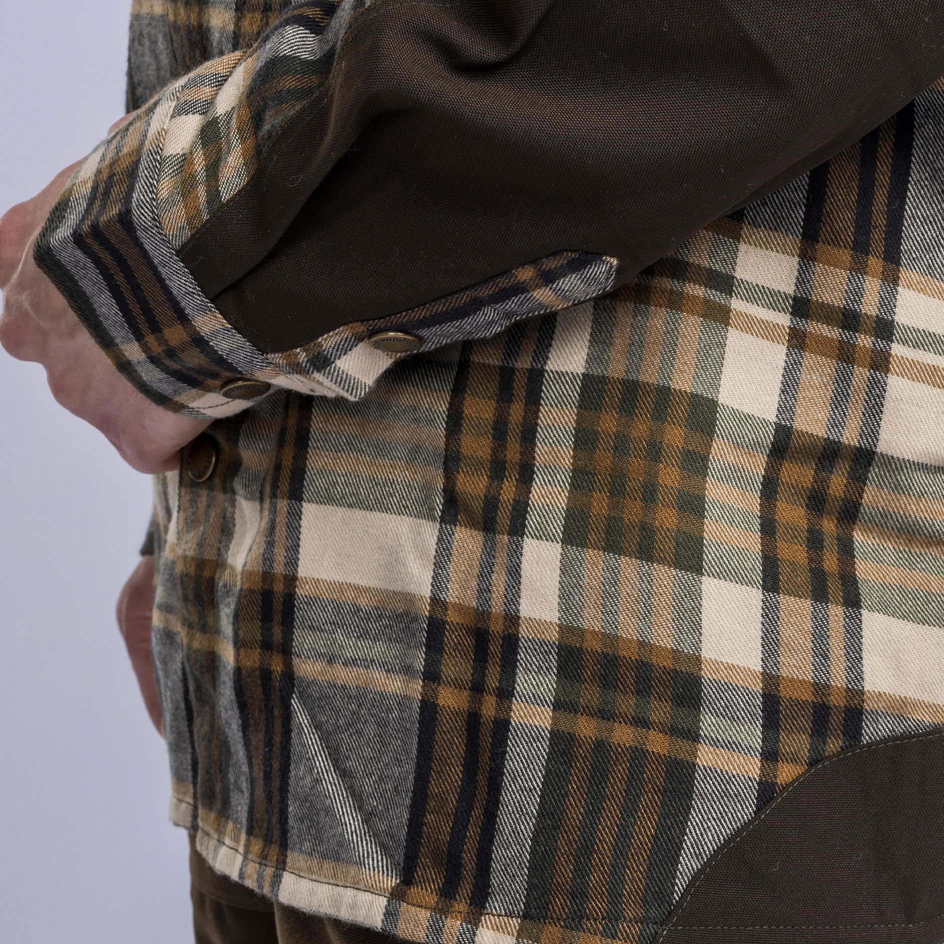 Pinewood Furudal Pro skjorte med uld, Beige/Suede Brown, large image number 5