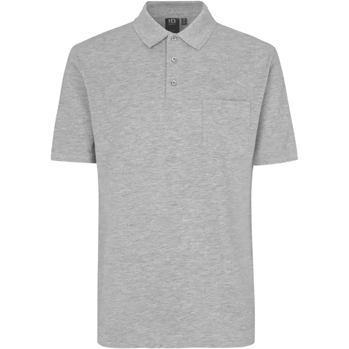ID Klassisk Polo shirt, Grey Melange, large image number 0