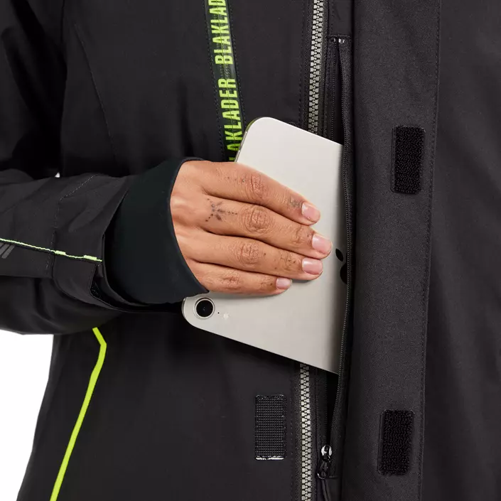 Blåkläder letforet damejakke full stretch, Sort/Hi-Vis Gul, large image number 5