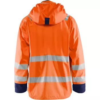 Blåkläder regnjakke, Oransje/Marine